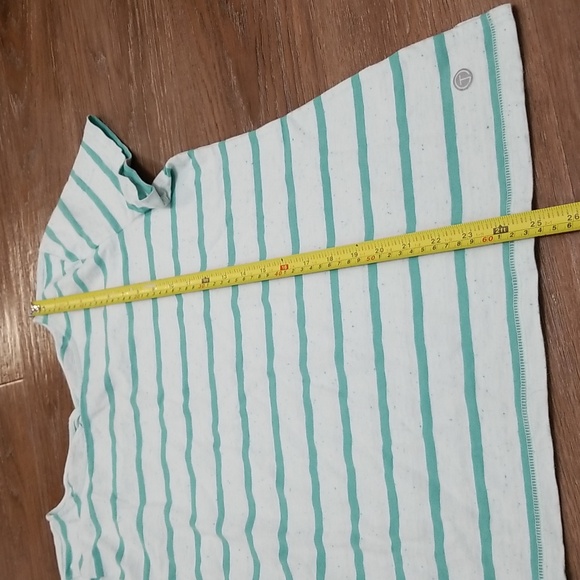 (L) T by Talbots Striped Keyhole Cut Out Beach Casual Loungewear Leisure Modern - Picture 3 of 6